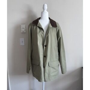 L.L. Bean Utility Jacket in Olive and Brown